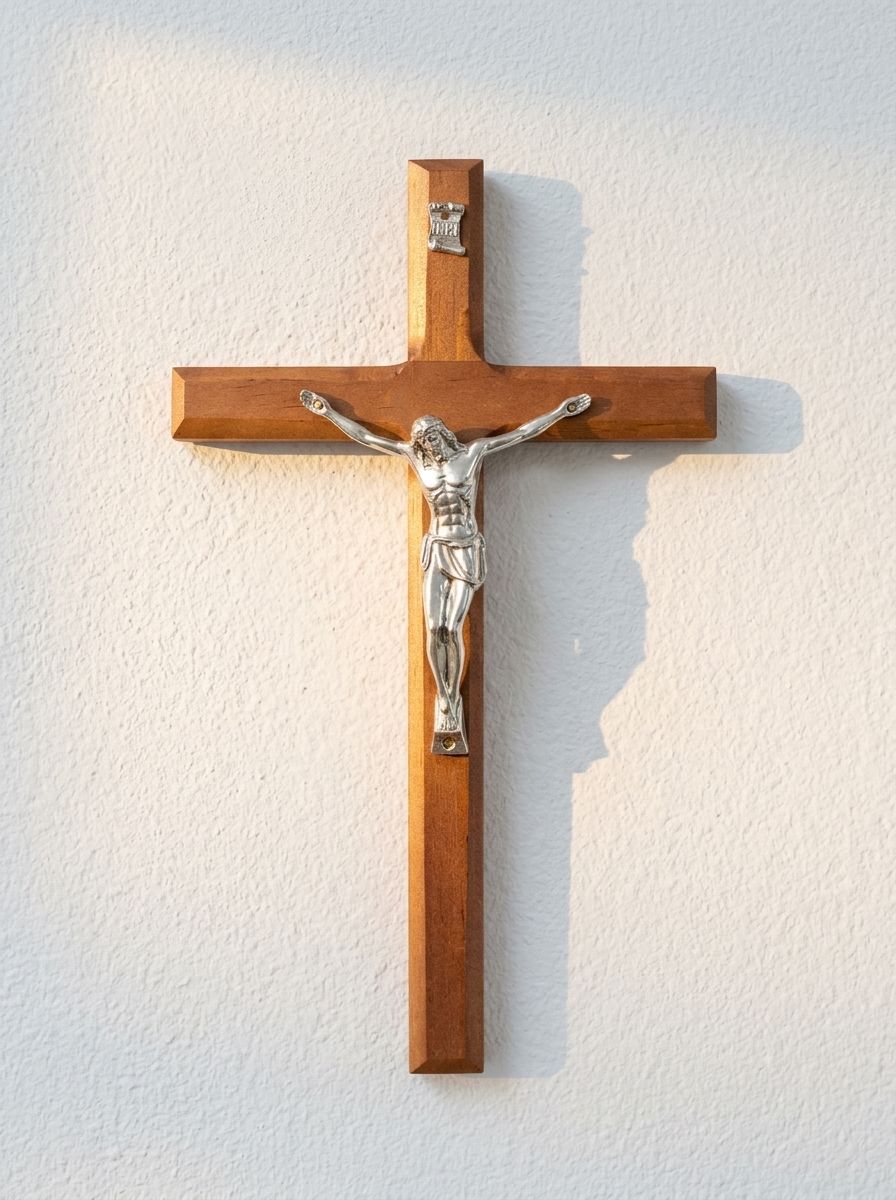 Small Dark Wood Crucifix — photo 4 of 6