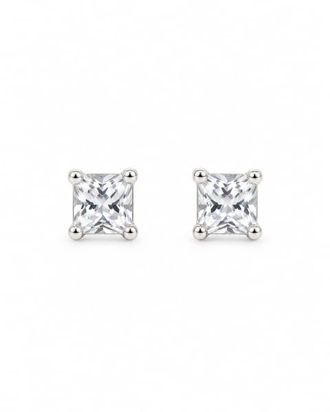 Square Zirconia Earrings