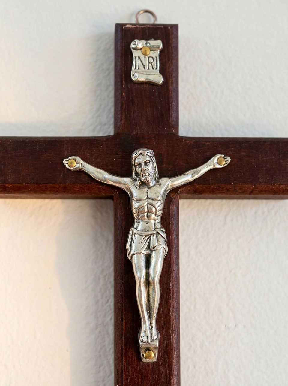Large Natural Wood Crucifix — photo 1 of 6