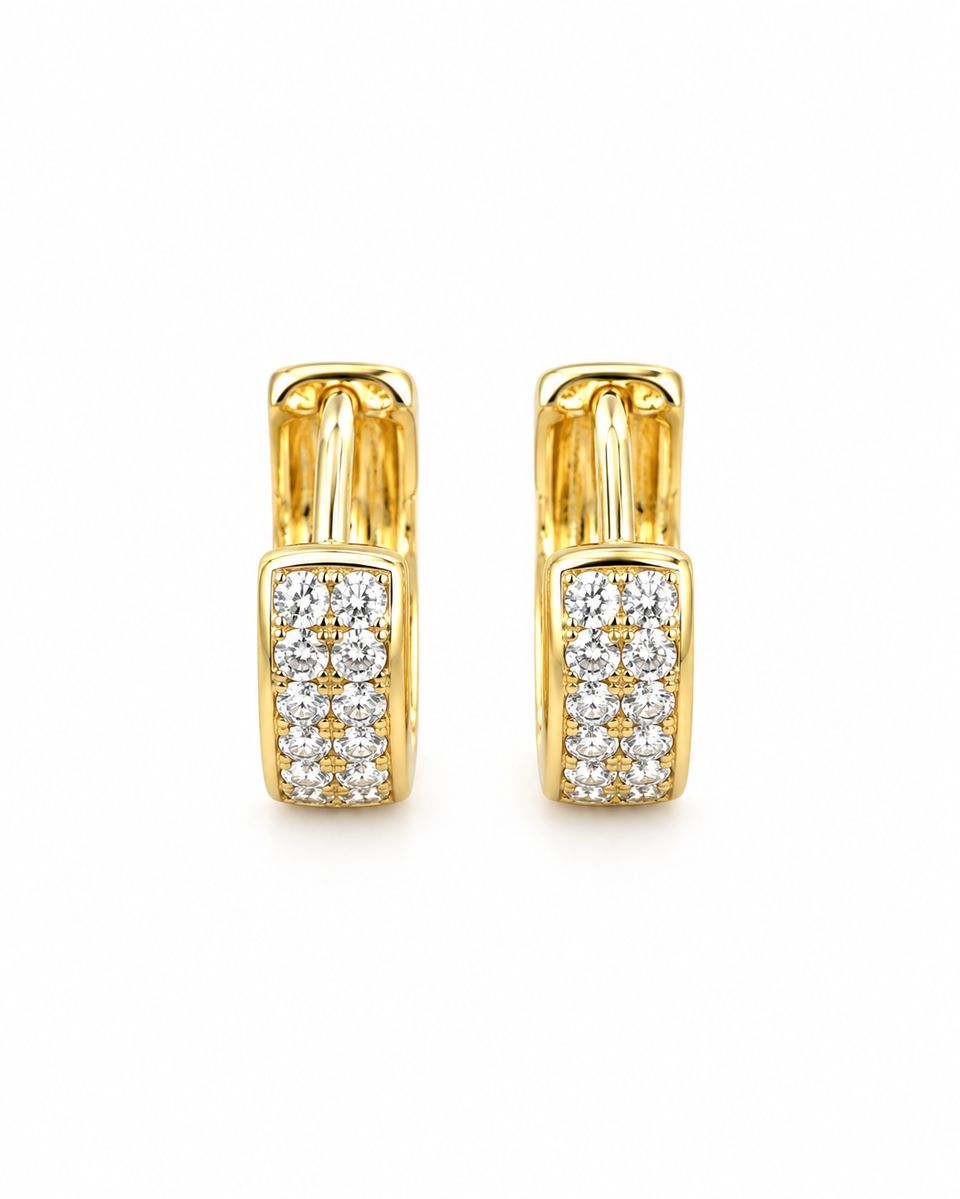 Gold-Plated Hoop Earrings — photo 1 of 3