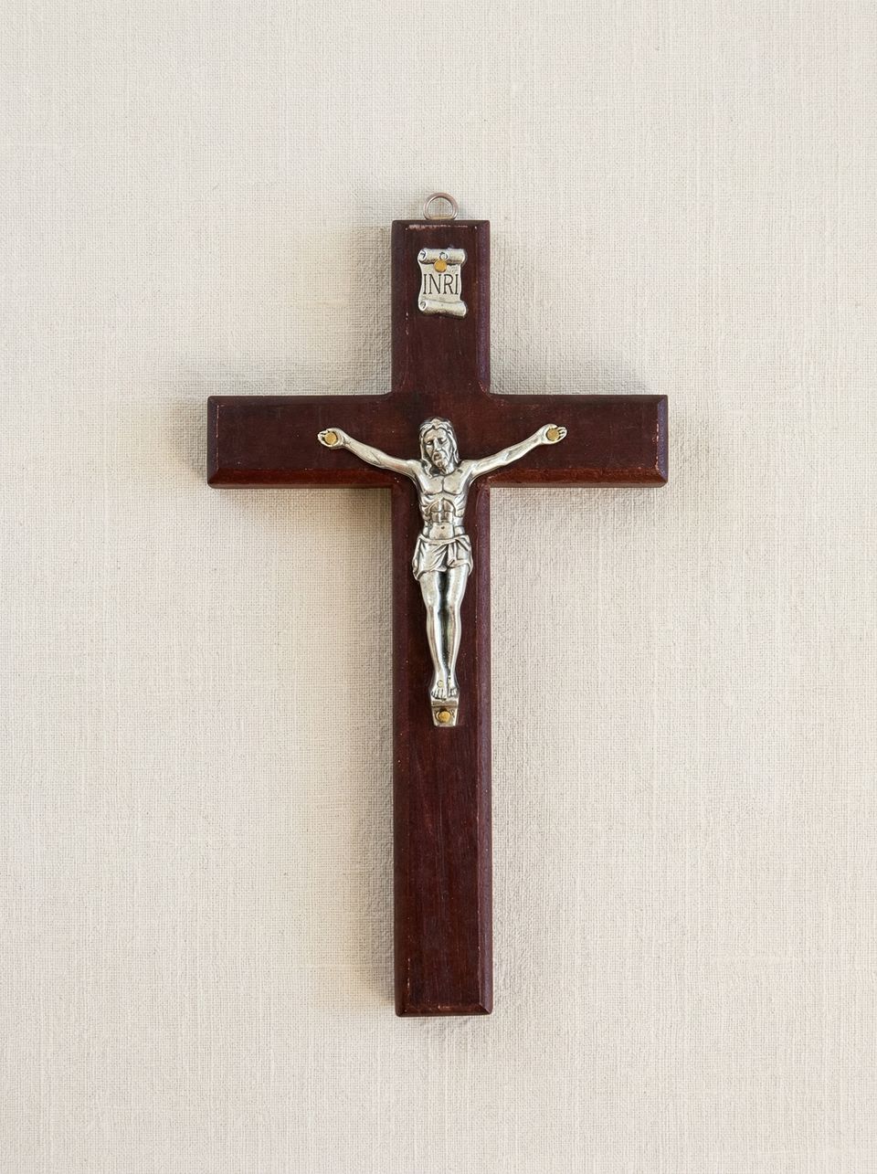 Large Natural Wood Crucifix — photo 2 of 6