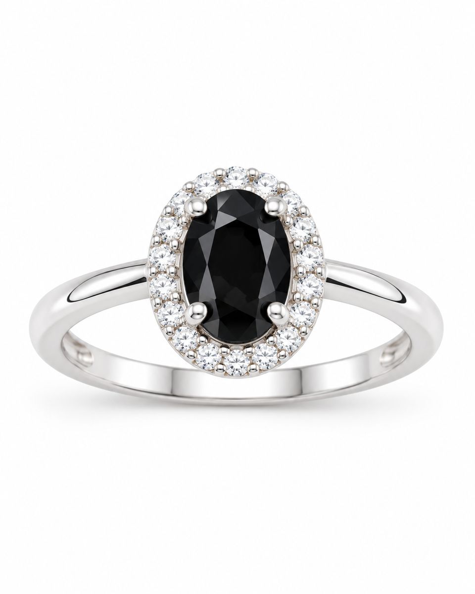 Sterling Silver Oval Zirconia Ring — photo 2 of 2
