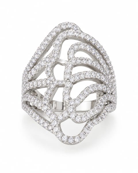 Anillo de Plata 925 con Zirconias