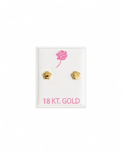 Aretes italianos de oro 18 kilates
