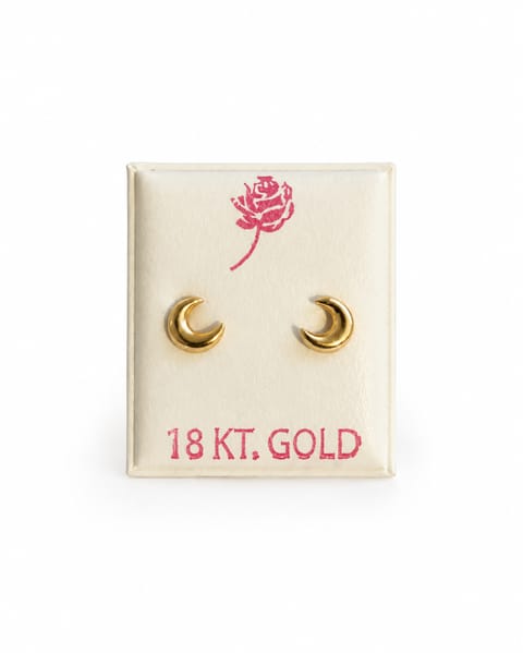 Aretes Italianos de Oro 18k para Dama