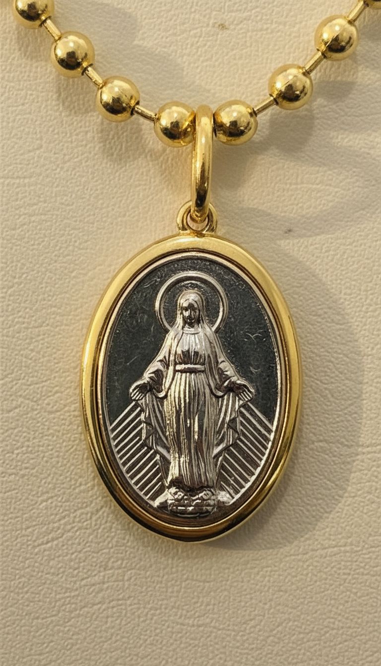 Miraculous Medal Necklace — photo 8 of 9