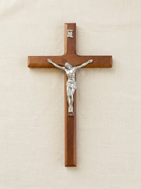 Wooden Jesus Crucifix Pendant