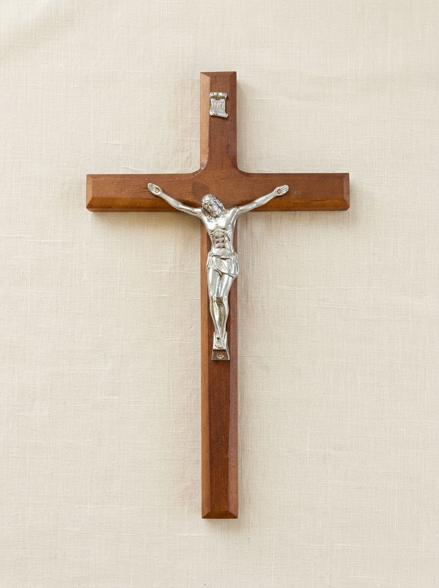 Small Dark Wood Crucifix — photo 2 of 6